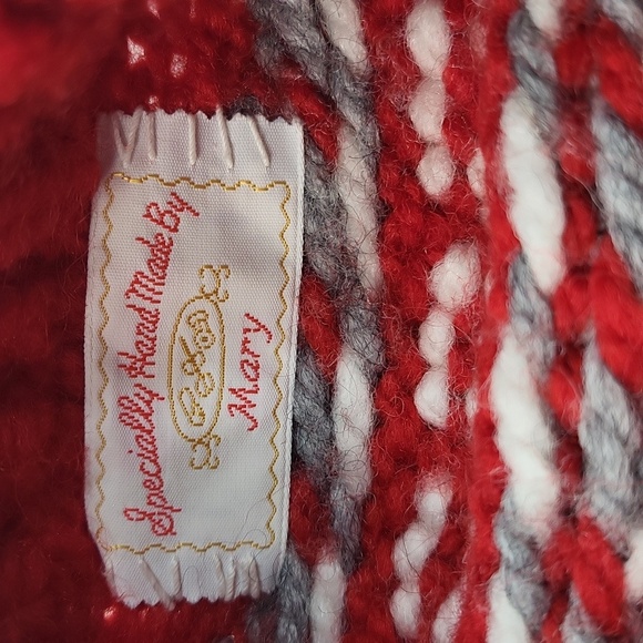 Handknitted Wool Blend Sweater Handmade - Picture 3 of 5